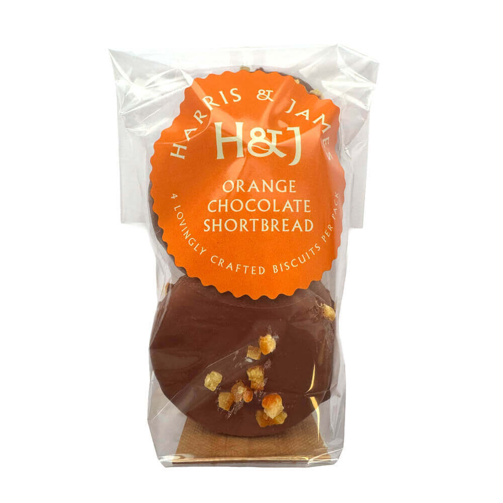 Harris & James Chocolate Orange Shortbread 4 Pack